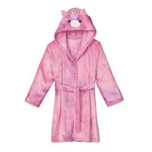 Squishmallow Girls Lola Unicorn Fleece Robe - Size 10